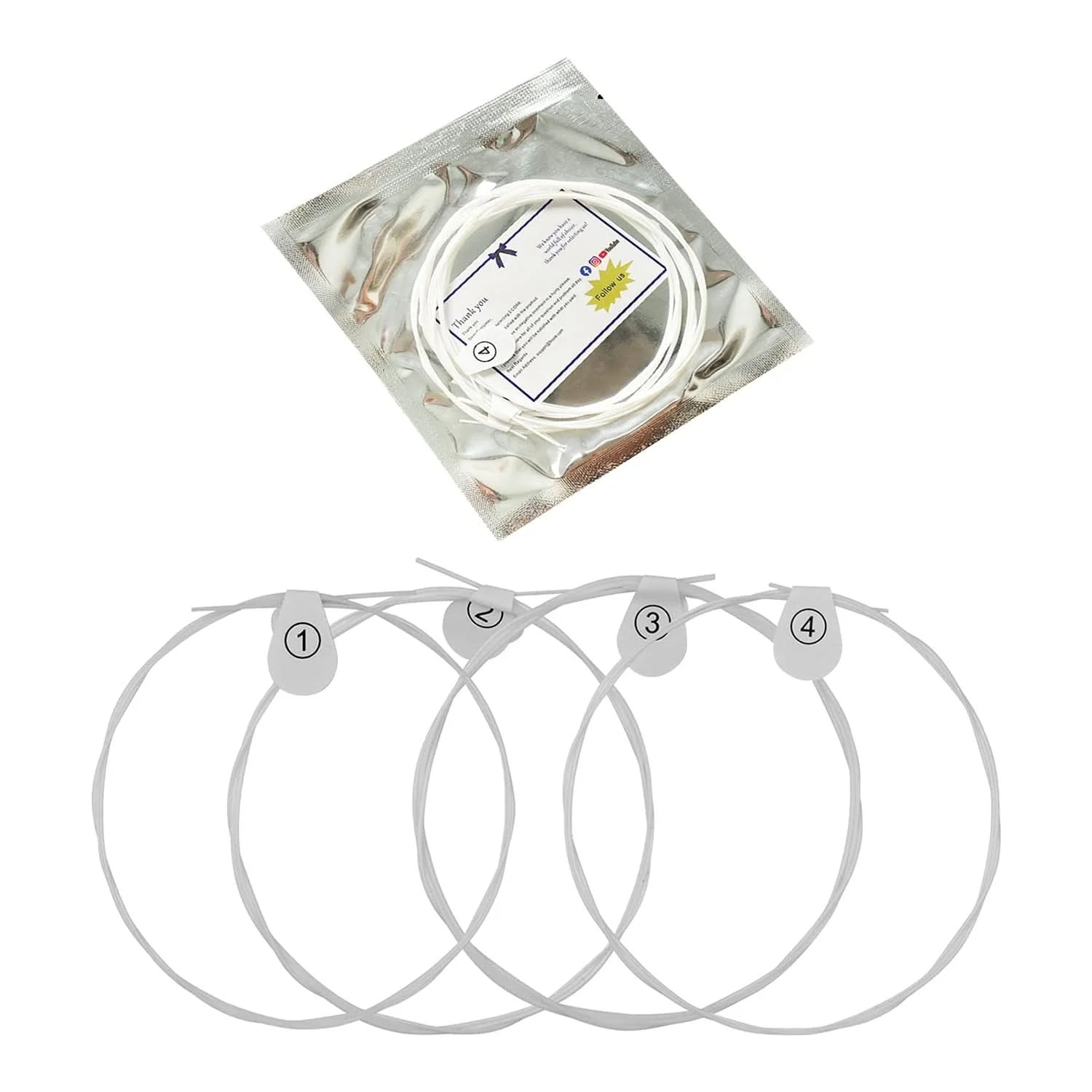 5Core Ukulele Strings Nylon W Deep Bright Tone Consistent Reliable Durability Uku String