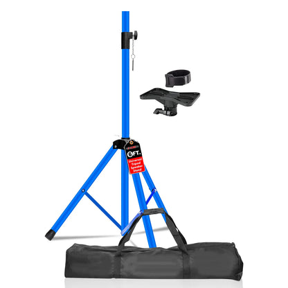 5Core Speaker Stand Tripod Tall Adjustable 72 Inch DJ Pole Mount Studio Monitor Stands SKY BLUE