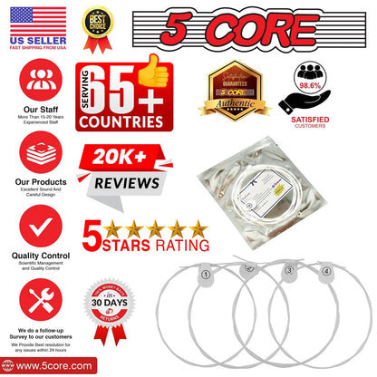 5Core Ukulele Strings Nylon W Deep Bright Tone Consistent Reliable Durability Uku String
